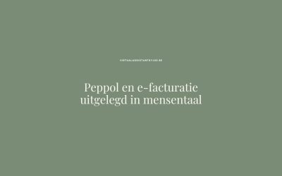 Peppol en e-facturatie uitgelegd in mensentaal